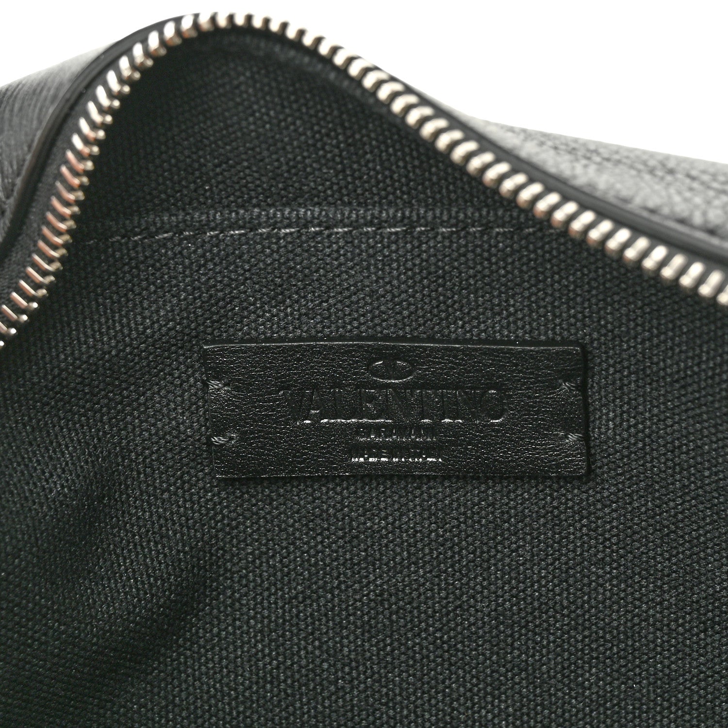 Valentino Garavani Calfskin Mens VLogo Belt Bag Black White 6 of 9