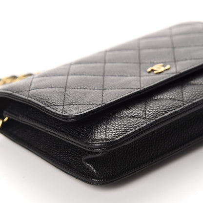 Chanel Caviar Quilted Wallet On Chain WOC Black 5 of 11