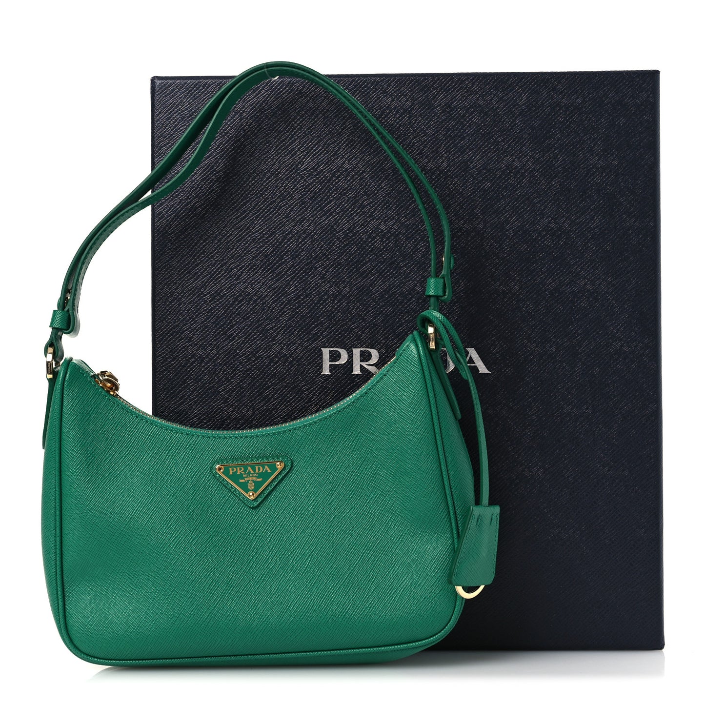 Saffiano Lux Mini Re-Edition Shoulder Bag Mango