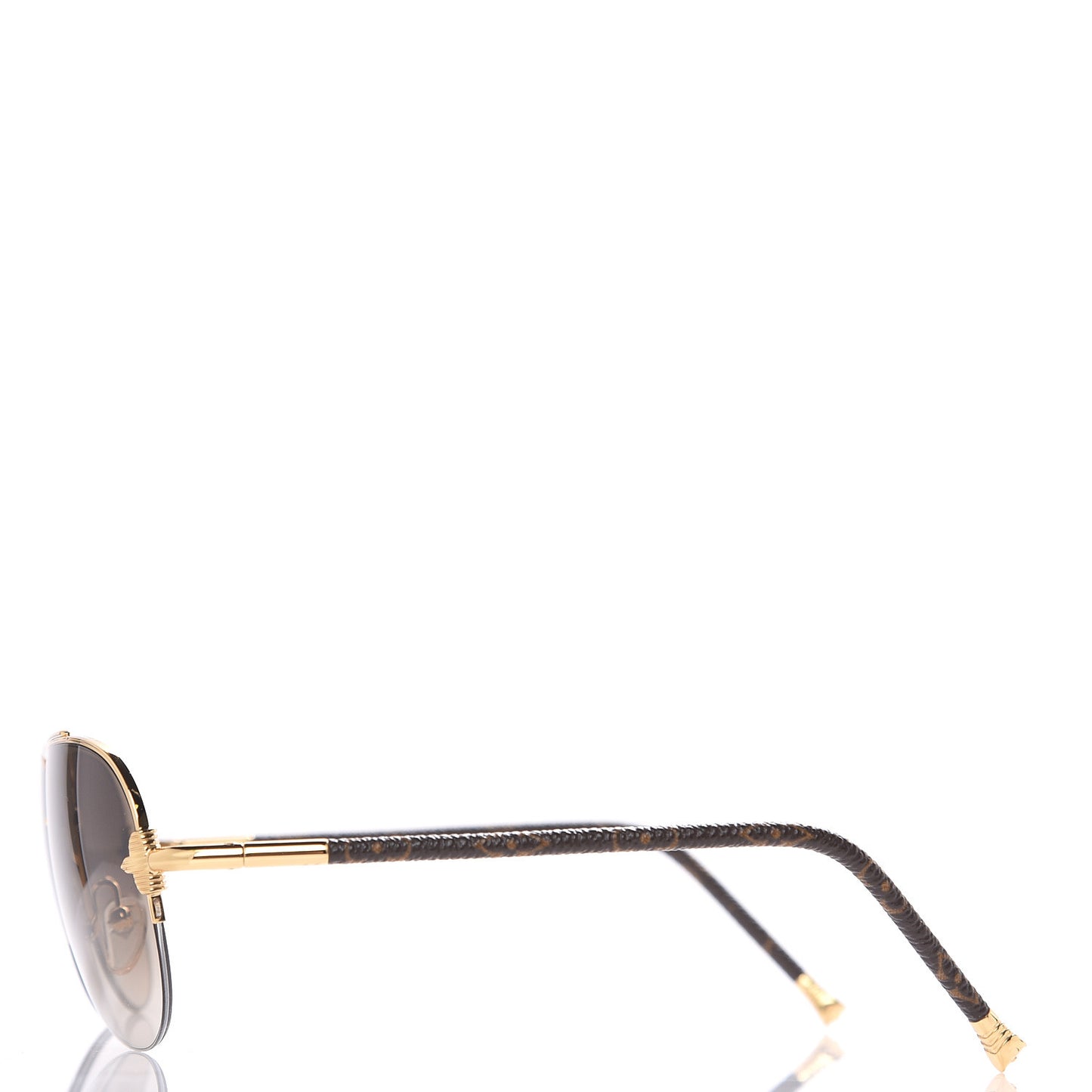 Monogram Petite Viola Pilote Aviator Sunglasses Z0571U Brown