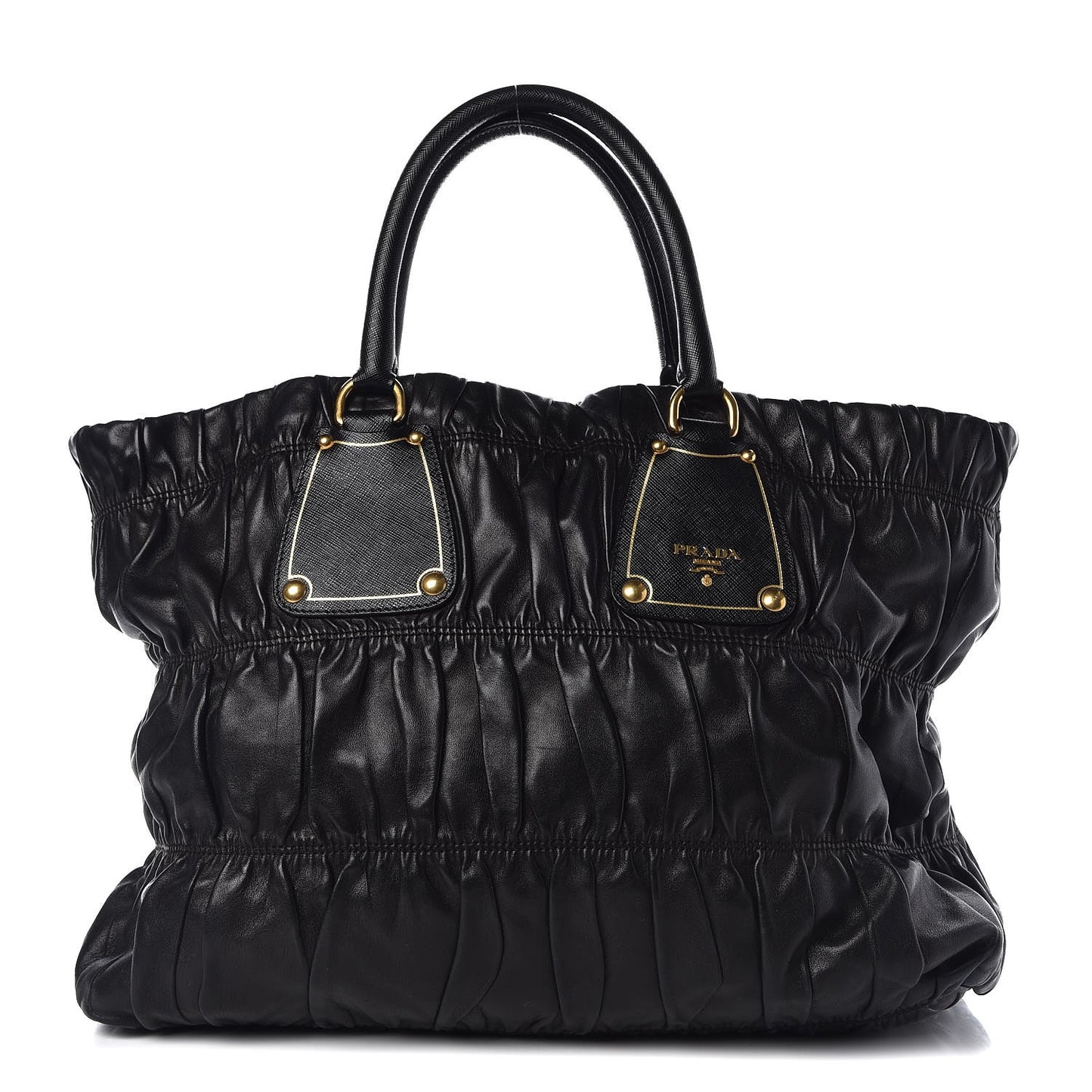 Nappa Gaufre Antik Tote Black