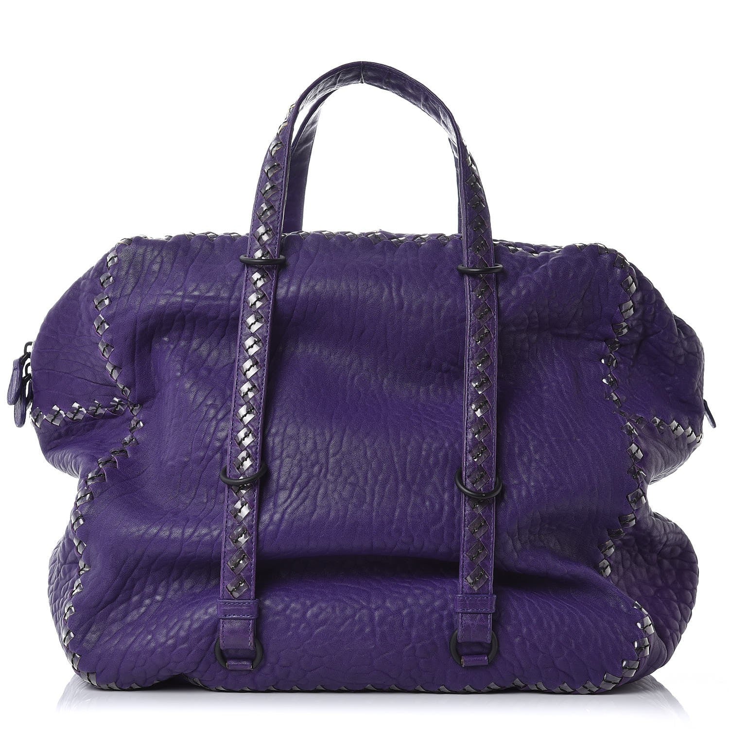 Bottega Veneta Lambskin PVC Intrecciato Tote Purple 1 of 8