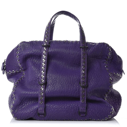 Bottega Veneta Lambskin PVC Intrecciato Tote Purple 1 of 8