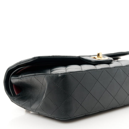 Chanel Lambskin Quilted Medium Double Flap Black 10 of 12