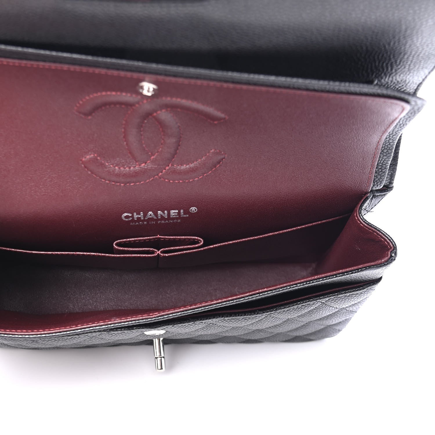 Chanel Caviar Quilted Medium Double Flap Black 4 of 4