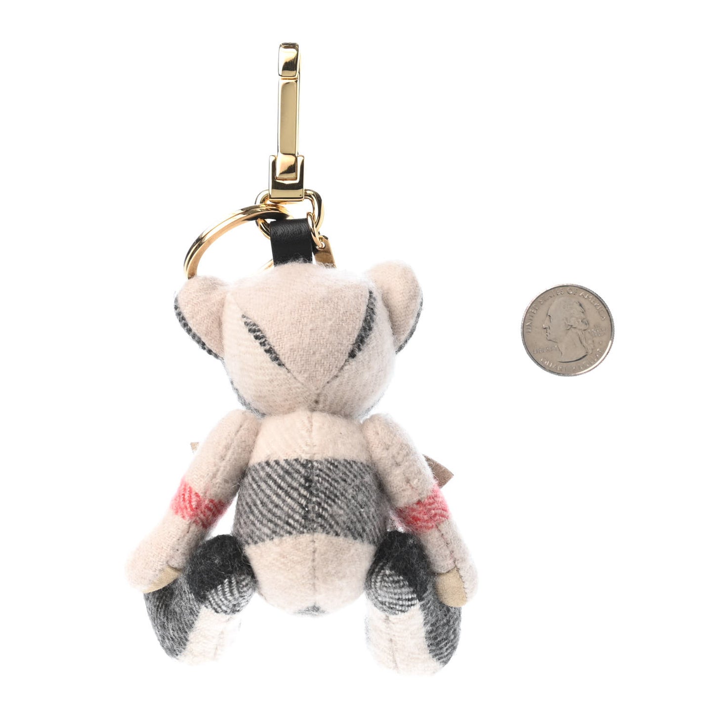 Cashmere House Check Thomas Rucksack Bear Bag Charm Stone
