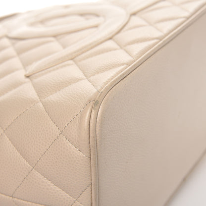 Chanel Caviar Quilted Medallion Tote Light Beige 8 of 12