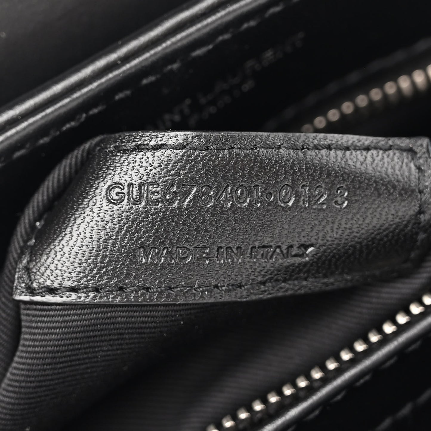Calfskin Y Quilted Monogram Toy Loulou Crossbody Bag Black
