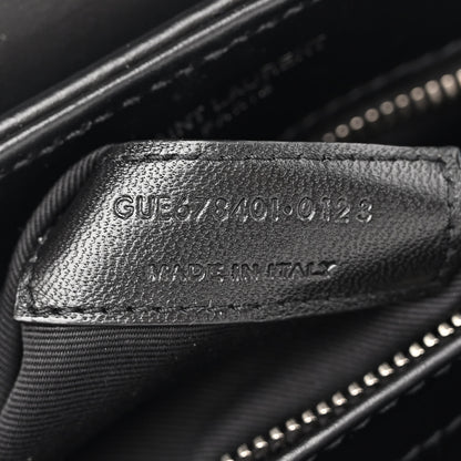 Saint Laurent Calfskin Y Quilted Monogram Toy Loulou Crossbody Bag Black 7 of 11