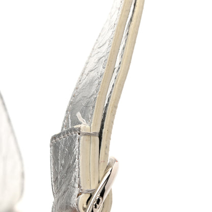 Christian Dior Metallic Calfskin Large Diorever Flap Silver 12 of 13