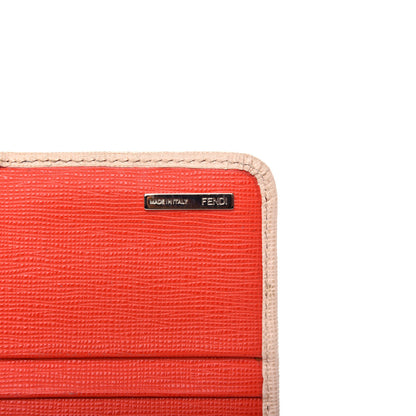 Fendi Vitello Elite Monster Continental Wallet Rosa Plaster 6 of 7