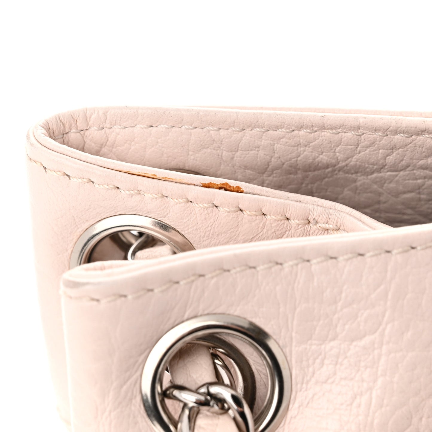 Calfskin Mademoiselle Shoulder Bag Light Pink
