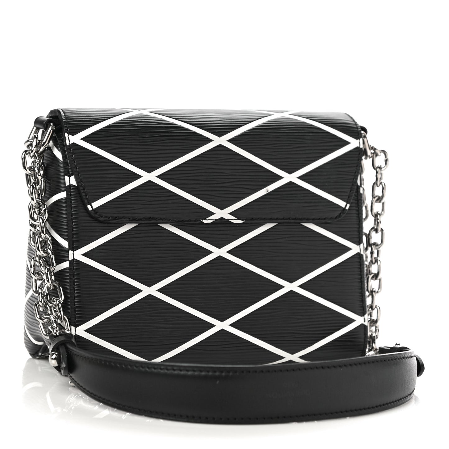 Epi Malletage Twist Shoulder Bag PM Black