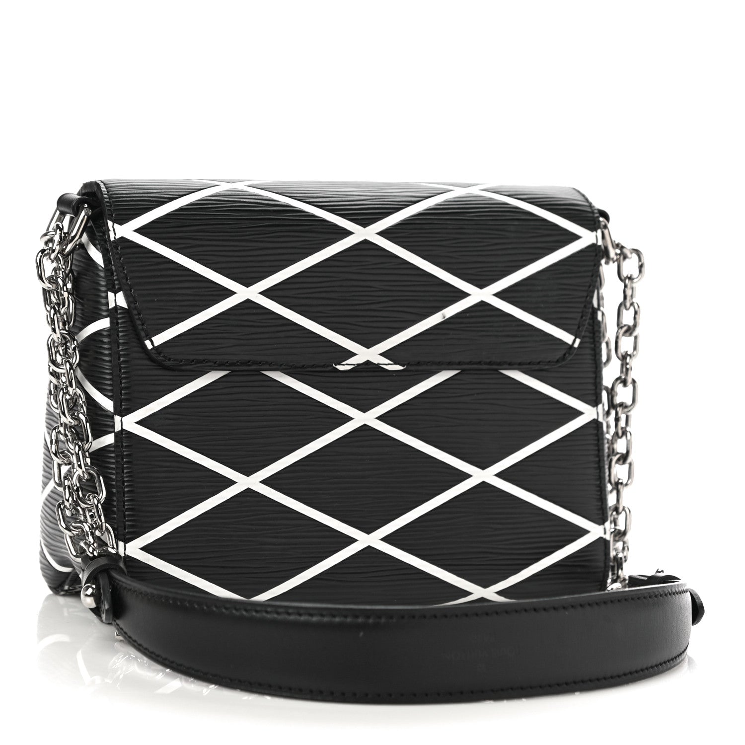 Louis Vuitton Epi Malletage Twist Shoulder Bag PM Black 3 of 9