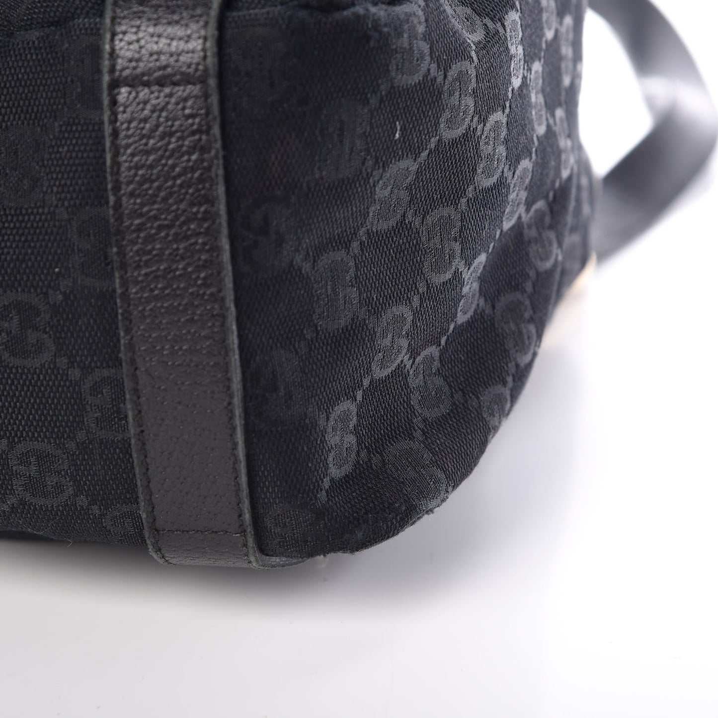 Monogram Medium Abbey Shoulder Bag Black