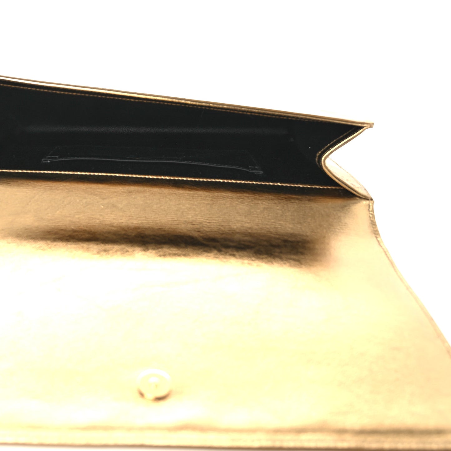 Metallic Calfskin Monogram Large Belle De Jour Clutch Gold