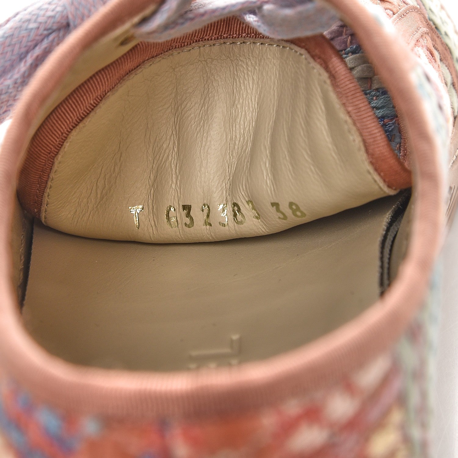 Chanel Tweed Low Top Sneakers 38 Multicolor Beige 8 of 11