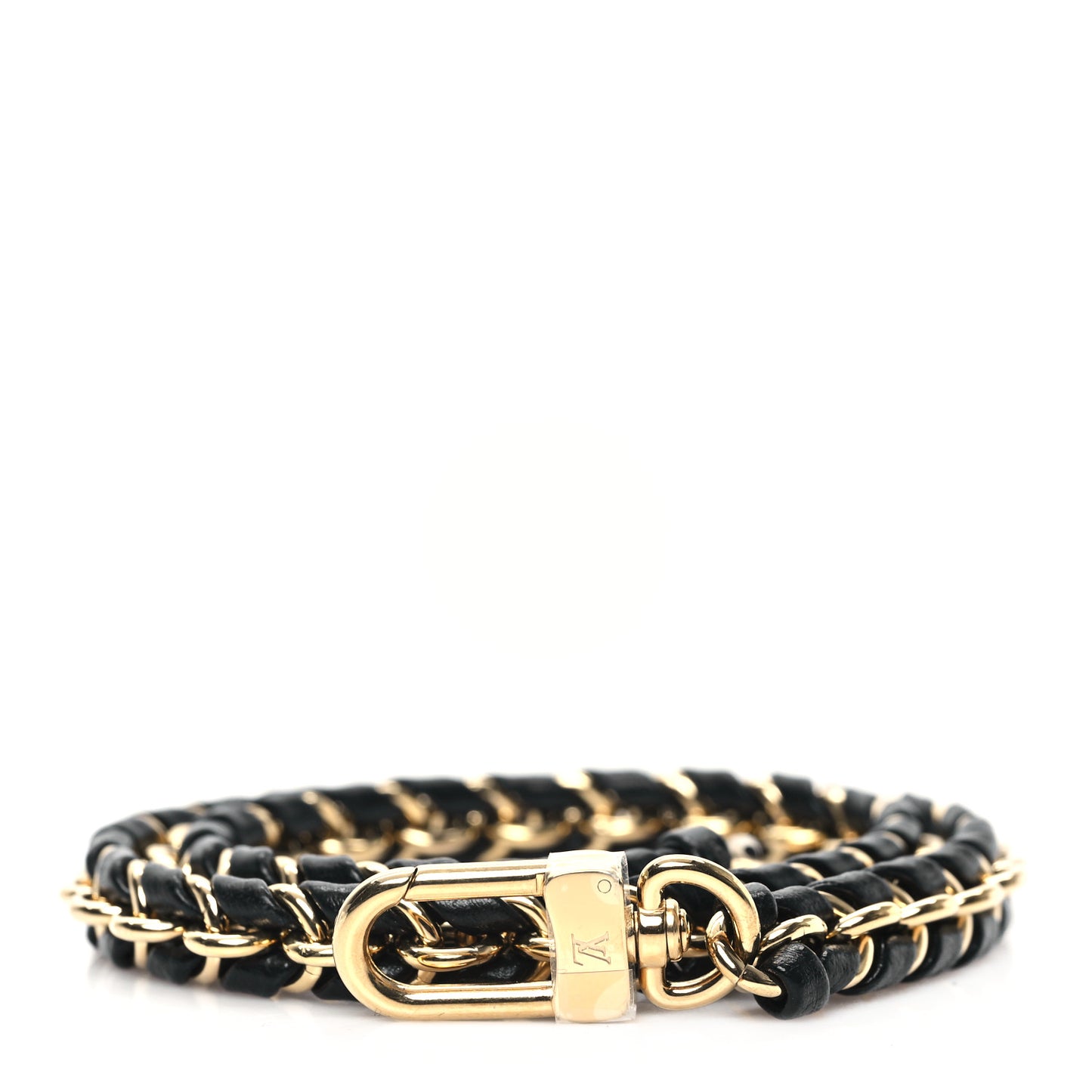 Calfskin Multi Pochette Chain Shoulder Strap Black Gold