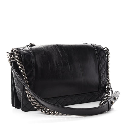 Chanel Calfskin Enchained New Medium Boy Flap Black 3 of 10