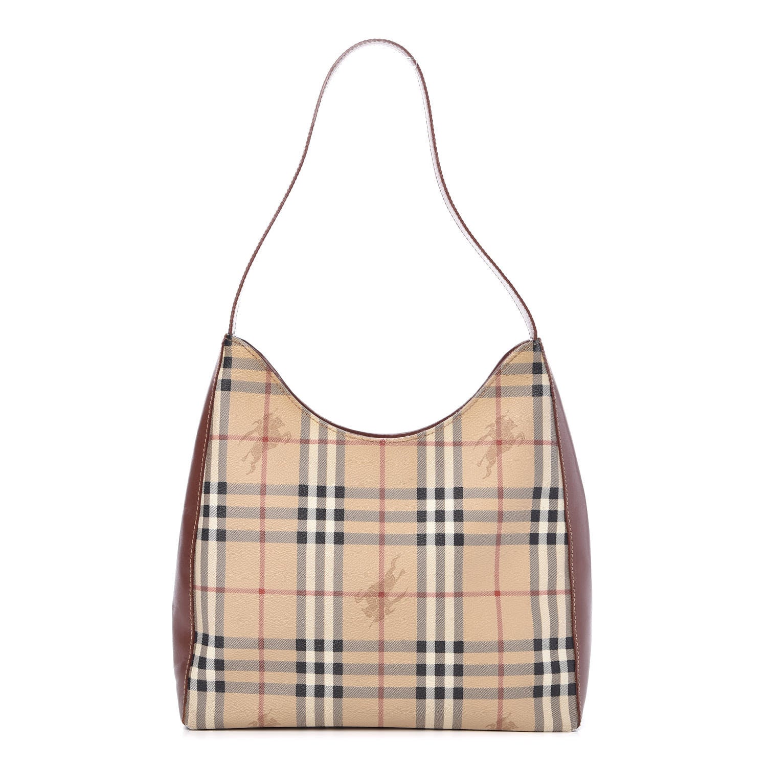 Burberry Haymarket Check Tote Chocolate 1 of 10
