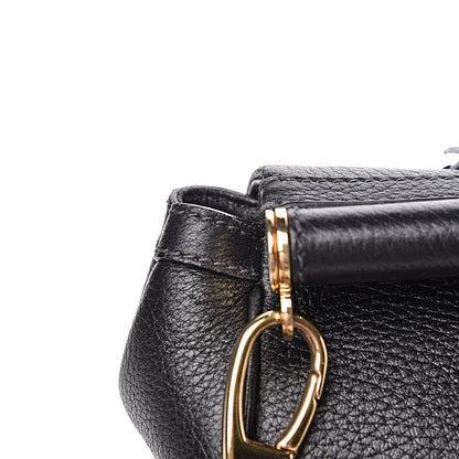 Dolce & Gabbana Grained Deerskin Medium Miss Sicily Satchel Black 11 of 15