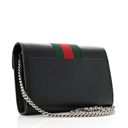 Gucci Calfskin Web Mini Dionysus Chain Wallet Black 3 of 13