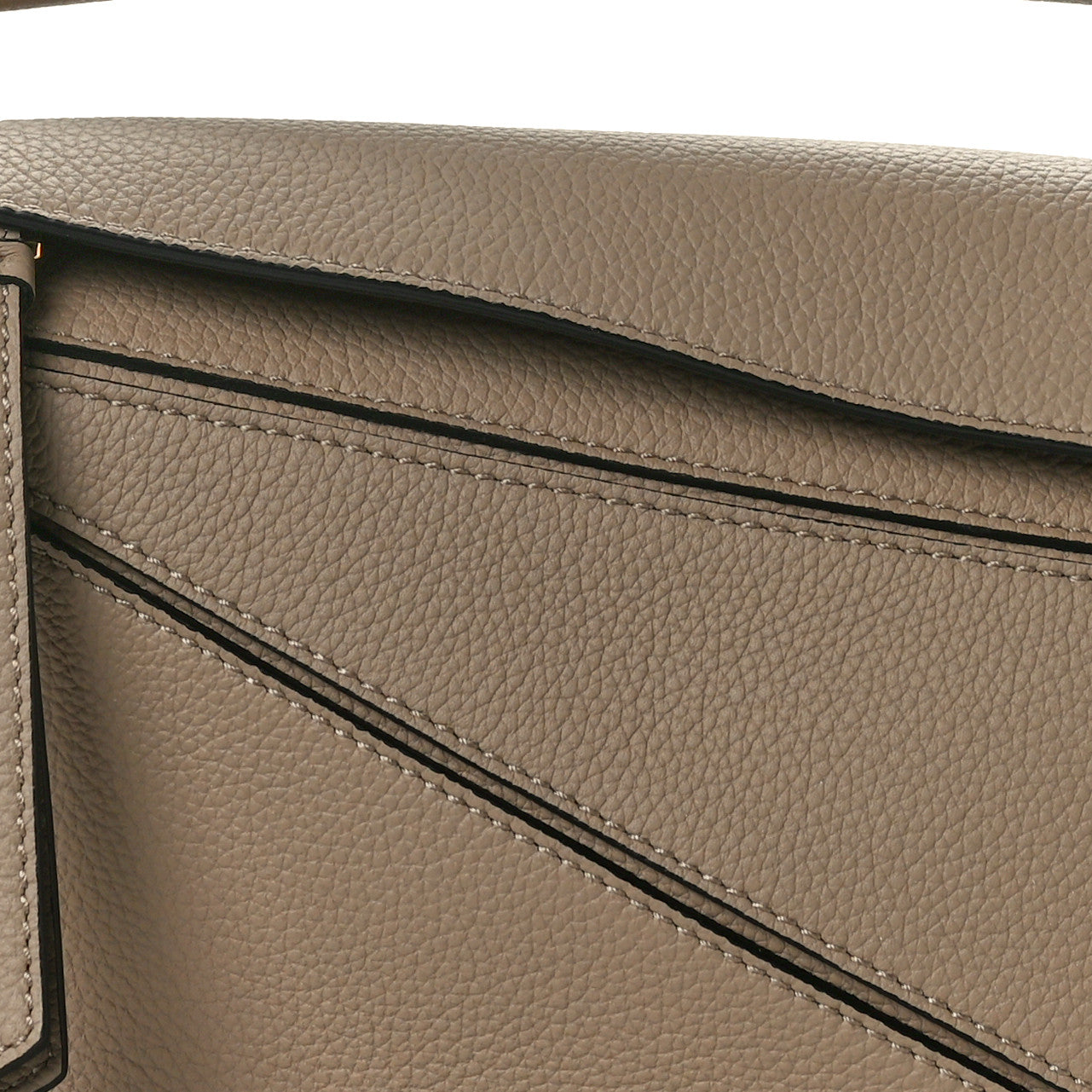Loewe Grained Calfskin Small Puzzle Bag Sand 7 of 9
