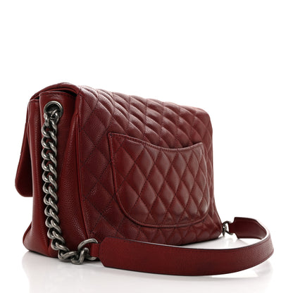 Chanel Caviar Quilted Medium Rock In Rome Single Flap Burgundy 2 of 10