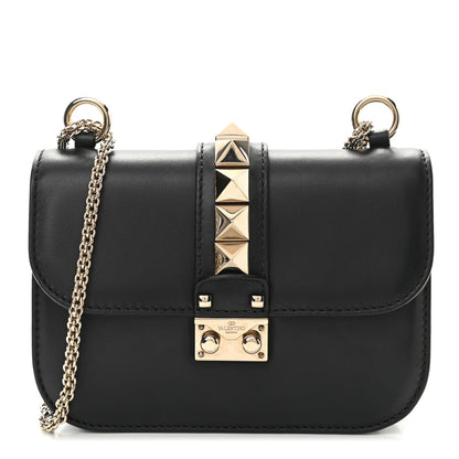Valentino Garavani Vitello Small Glam Lock Rockstud Flap Black 1 of 10
