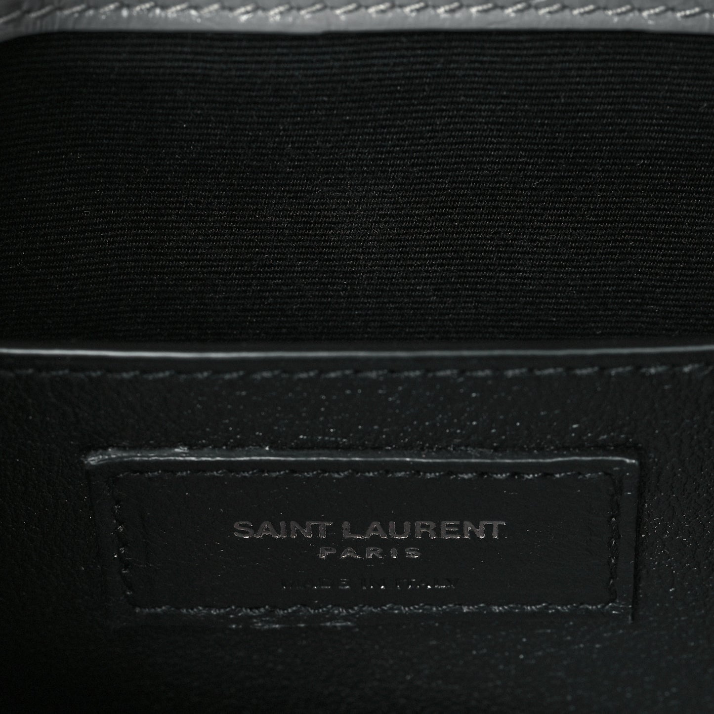 Crinkled Calfskin Matelasse Monogram Baby Niki Chain Satchel Granite