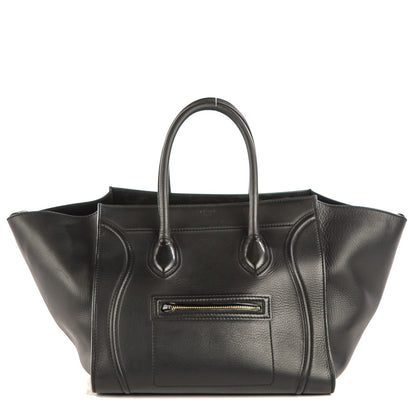 Celine Supple Calfskin Medium Phantom Luggage Black 1 of 9
