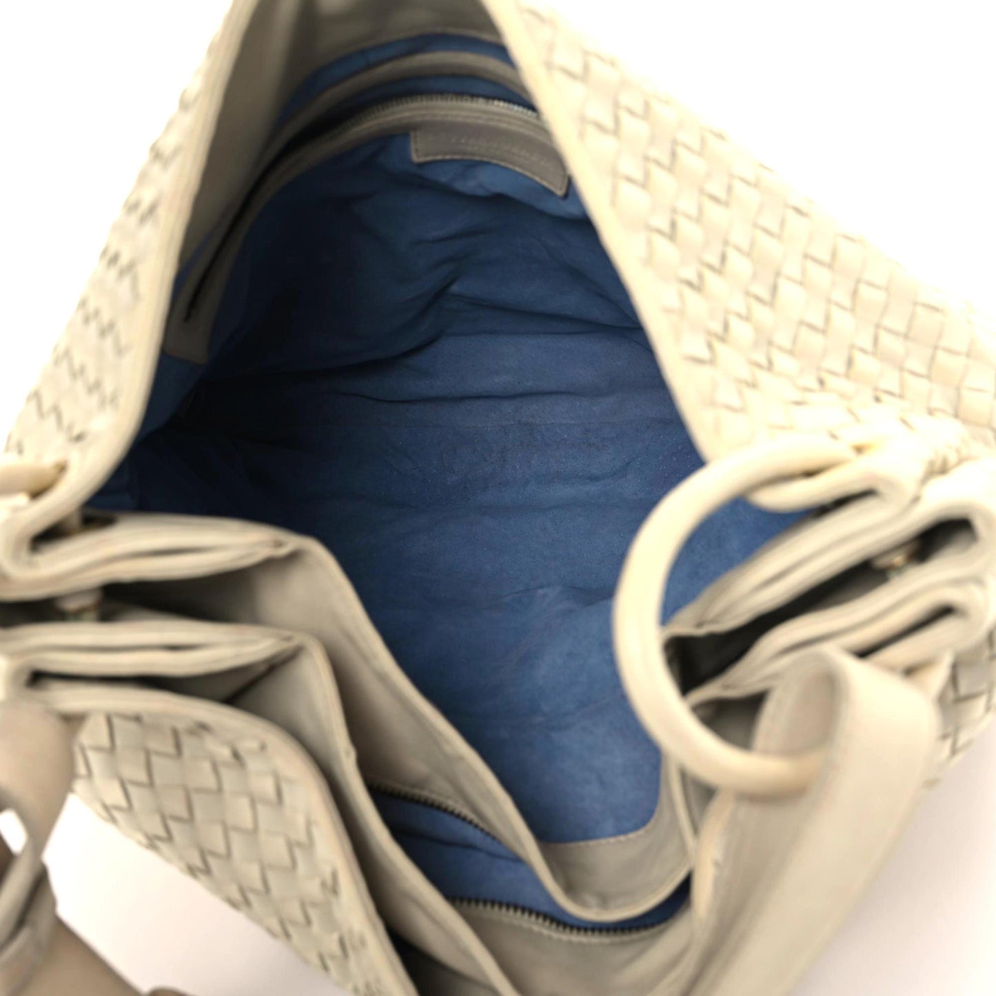 Nappa Intrecciato Duette Shoulder Bag Marmo
