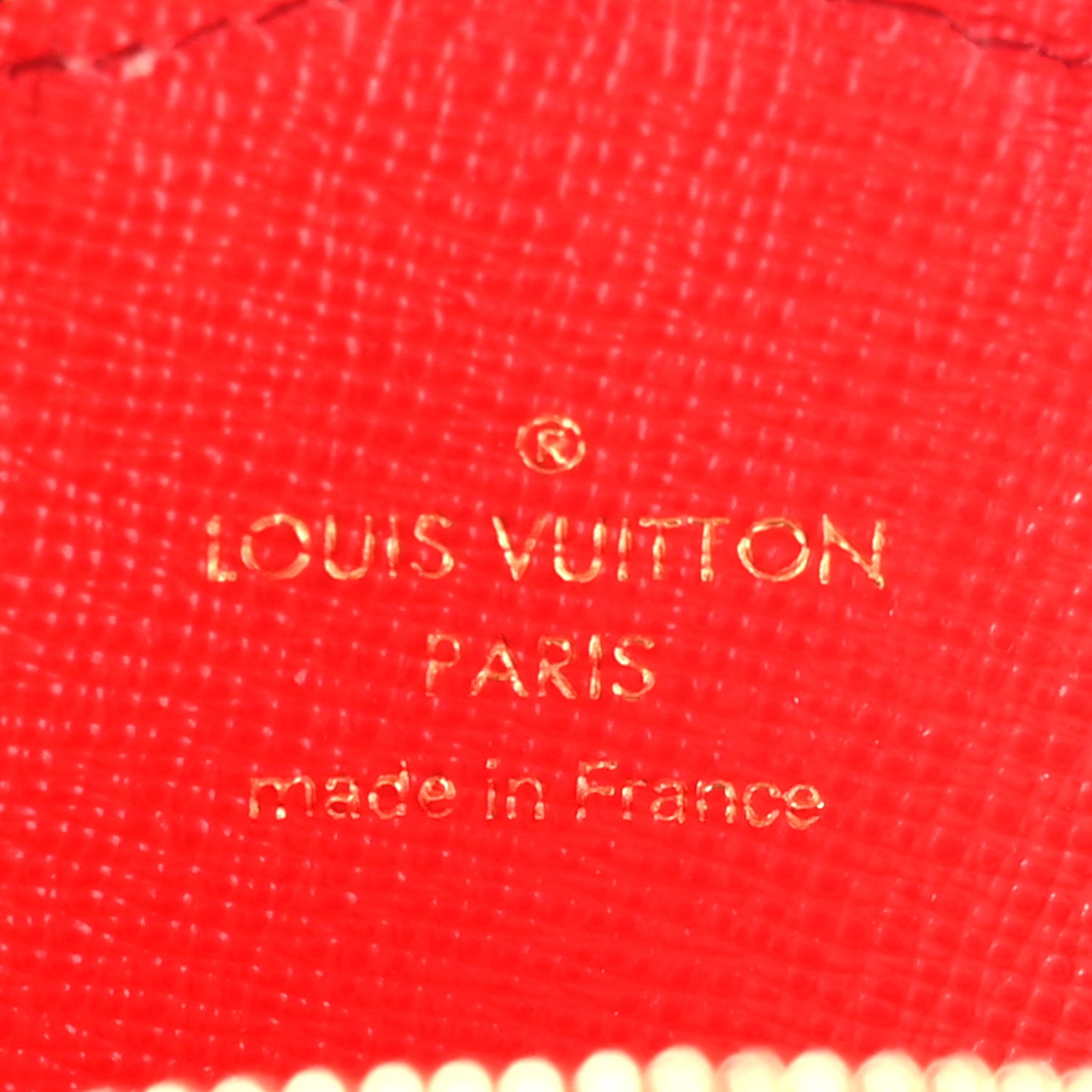 Monogram OnTheGo East West Round Coin Purse Red