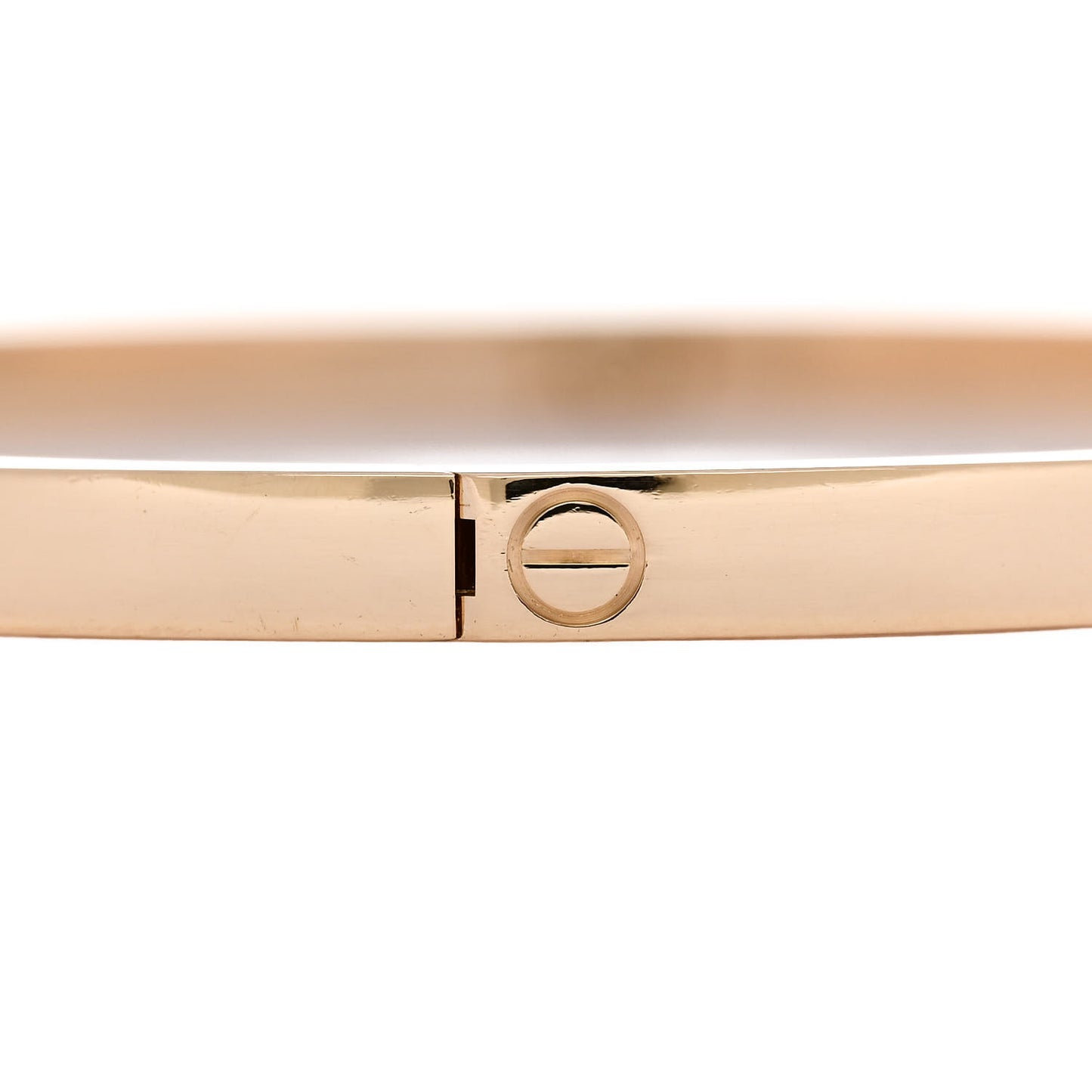 18K Yellow Gold 6 Diamond Small LOVE Bracelet 19