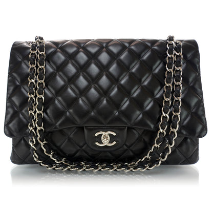 Chanel Lambskin Maxi Single Flap Black 1 of 10