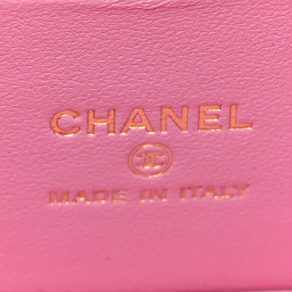 Chanel Caviar Quilted Sweetheart Vanity Case Pink 6 of 11