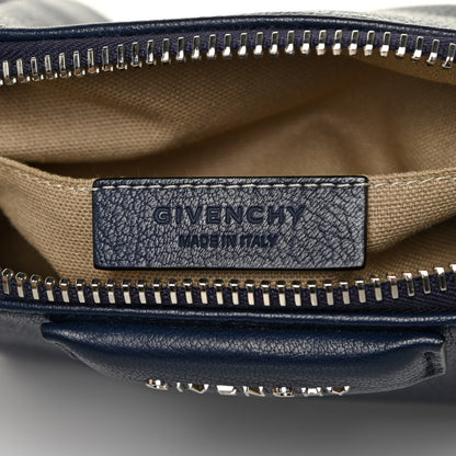 Givenchy Sugar Goatskin Small Antigona Beauty Wristlet Navy 6 of 12