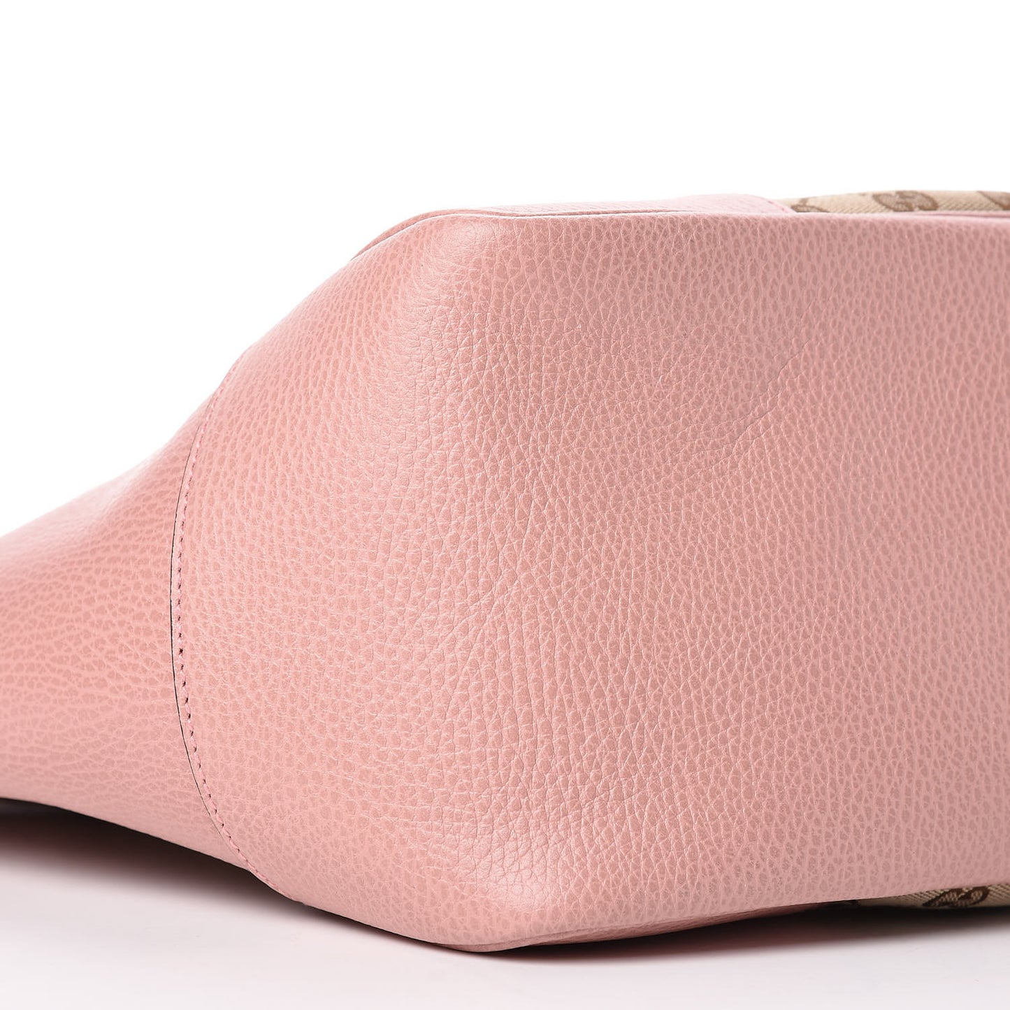 Monogram Bree Zippered Tote Beige Soft Pink