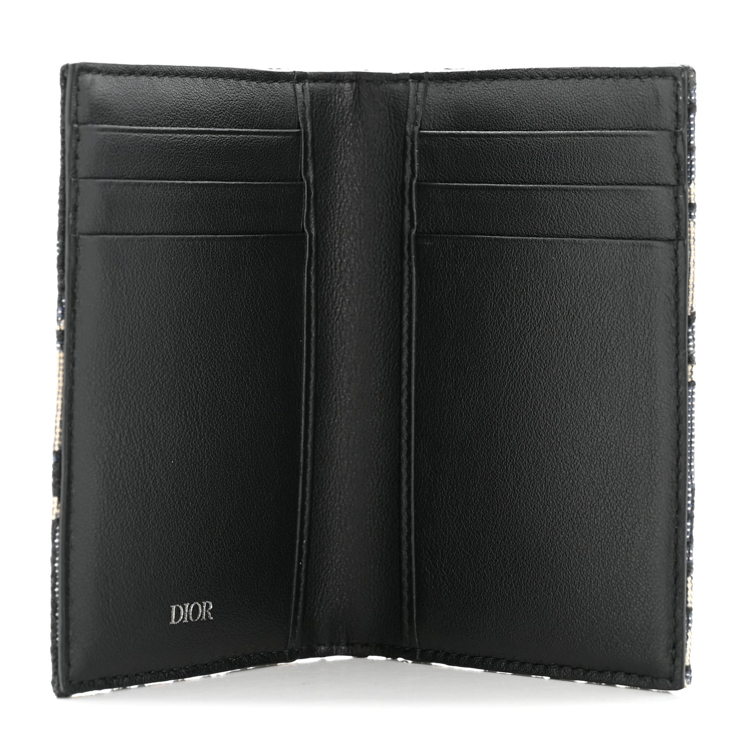 Oblique Bi-Fold Card Holder Blue