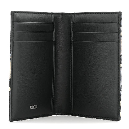 Christian Dior Oblique Bi-Fold Card Holder Blue 5 of 7