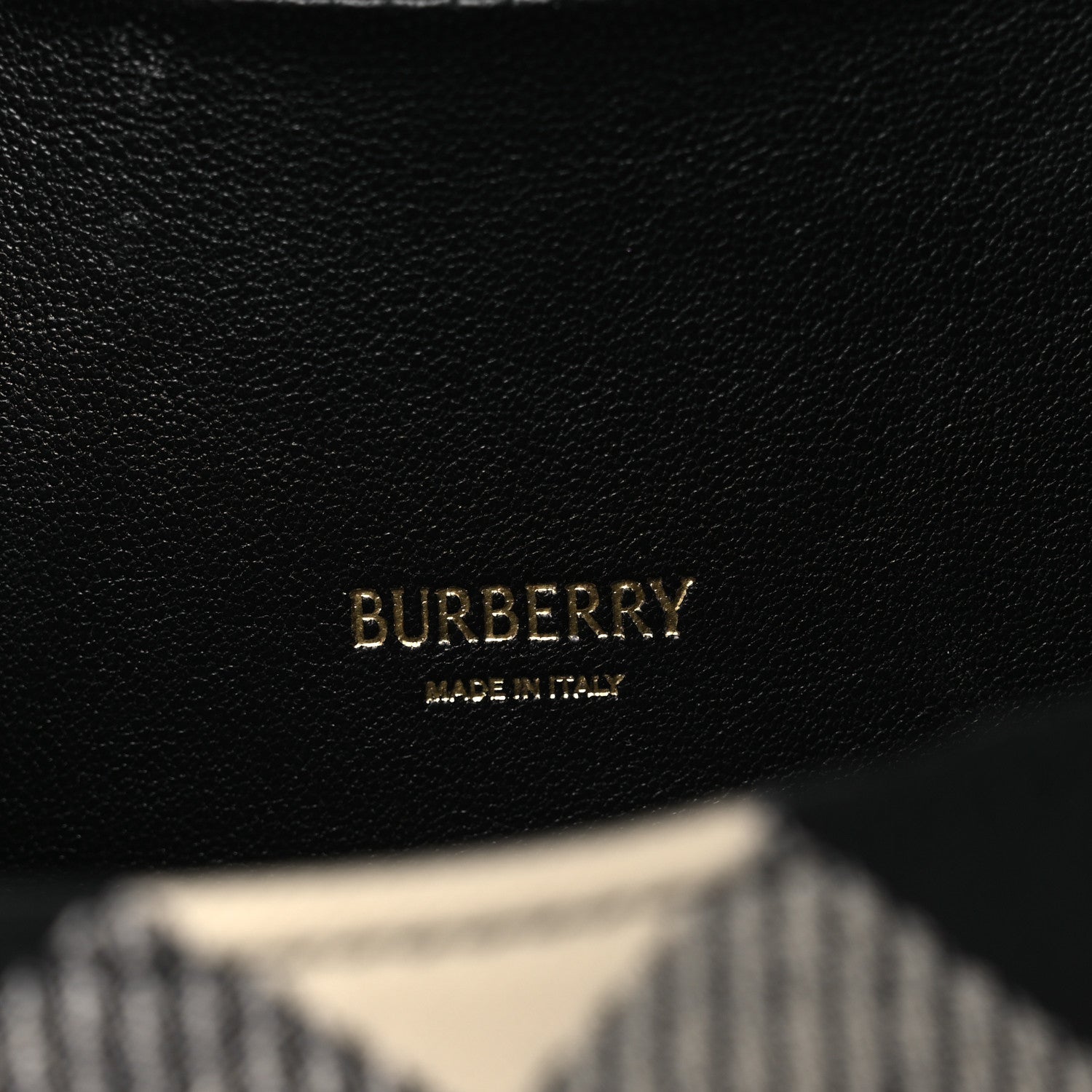 Burberry Jacquard Check Rocking Horse Crossbody Black 6 of 10