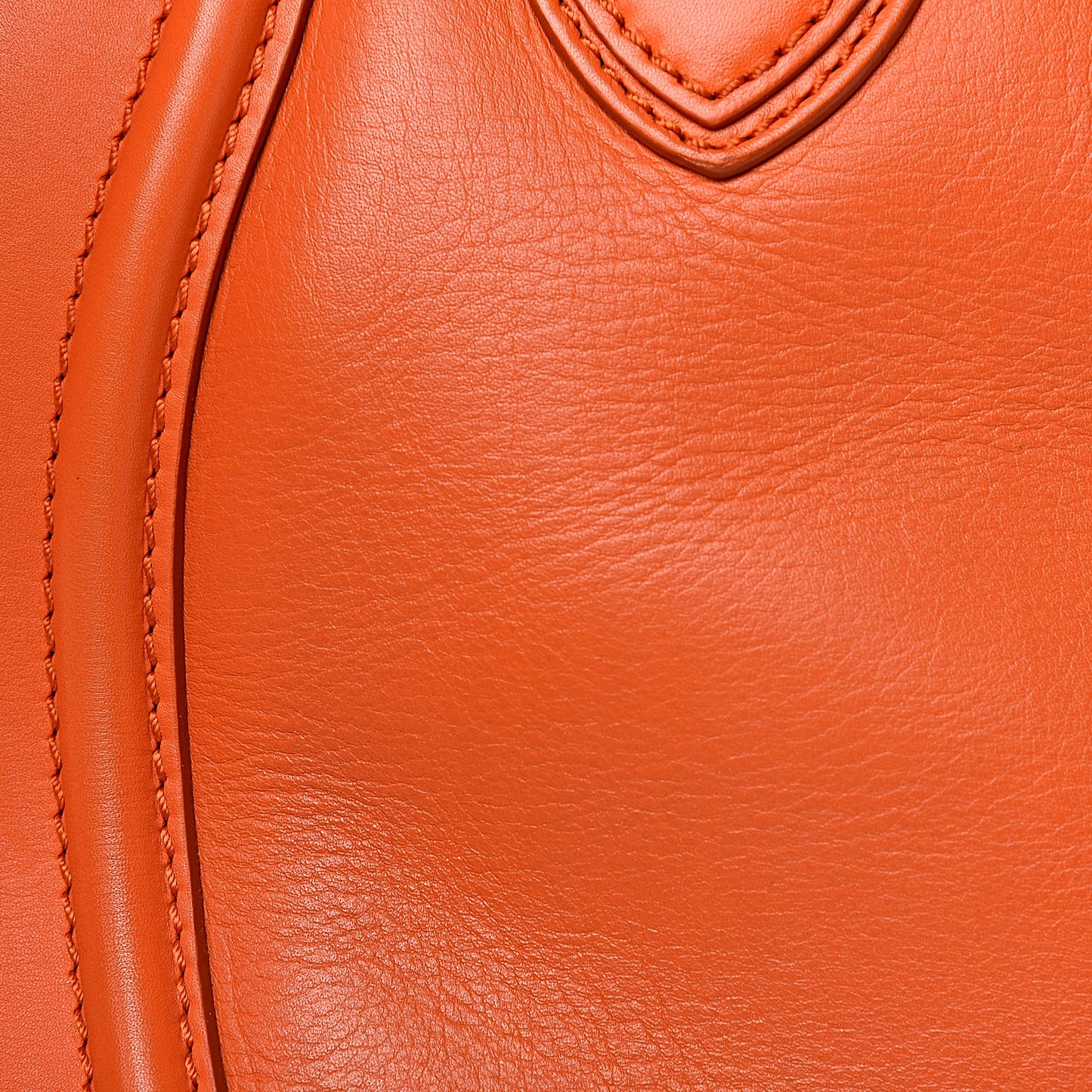 Smooth Calfskin Mini Luggage Bright Orange
