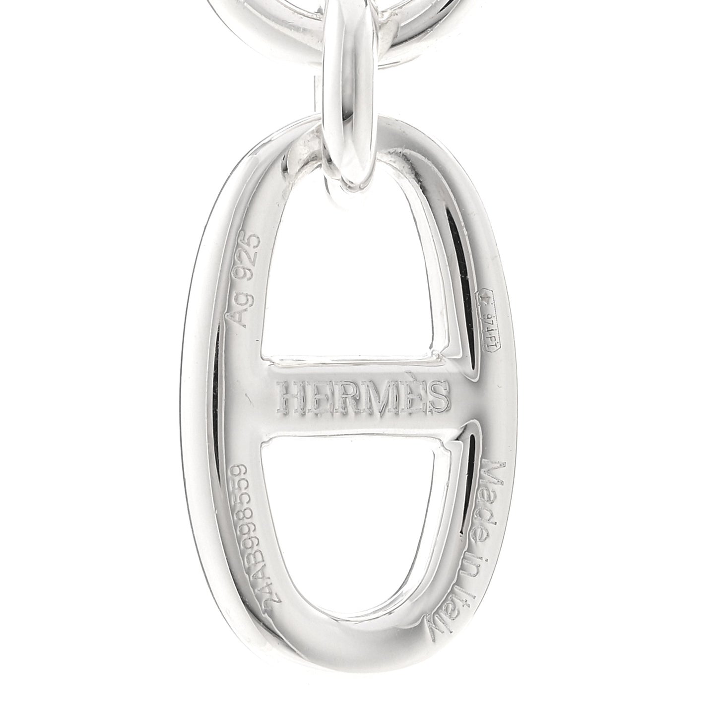Sterling Silver Amulette Chaine d'Ancre Necklace