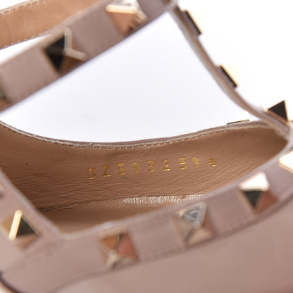 Valentino Garavani Patent Nappa Rockstud Ankle Strap 100mm Pumps 39.5 Poudre 8 of 9