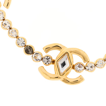 Chanel Metal Crystal CC Marquise Choker Gold 4 of 7