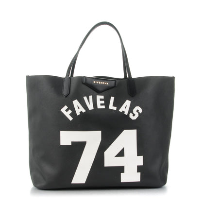 Givenchy Textured Coated Canvas Favelas Large Antigona Tote Black 1 of 9