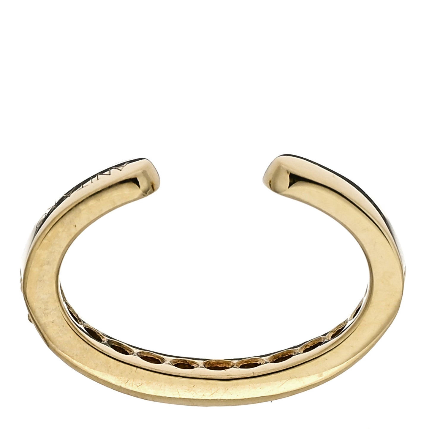 18K Yellow Gold Diamond Single Row Ear Cuff Earring