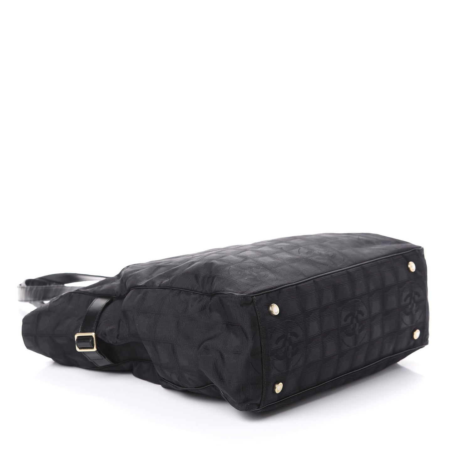 Nylon Large Travel Tote Black
