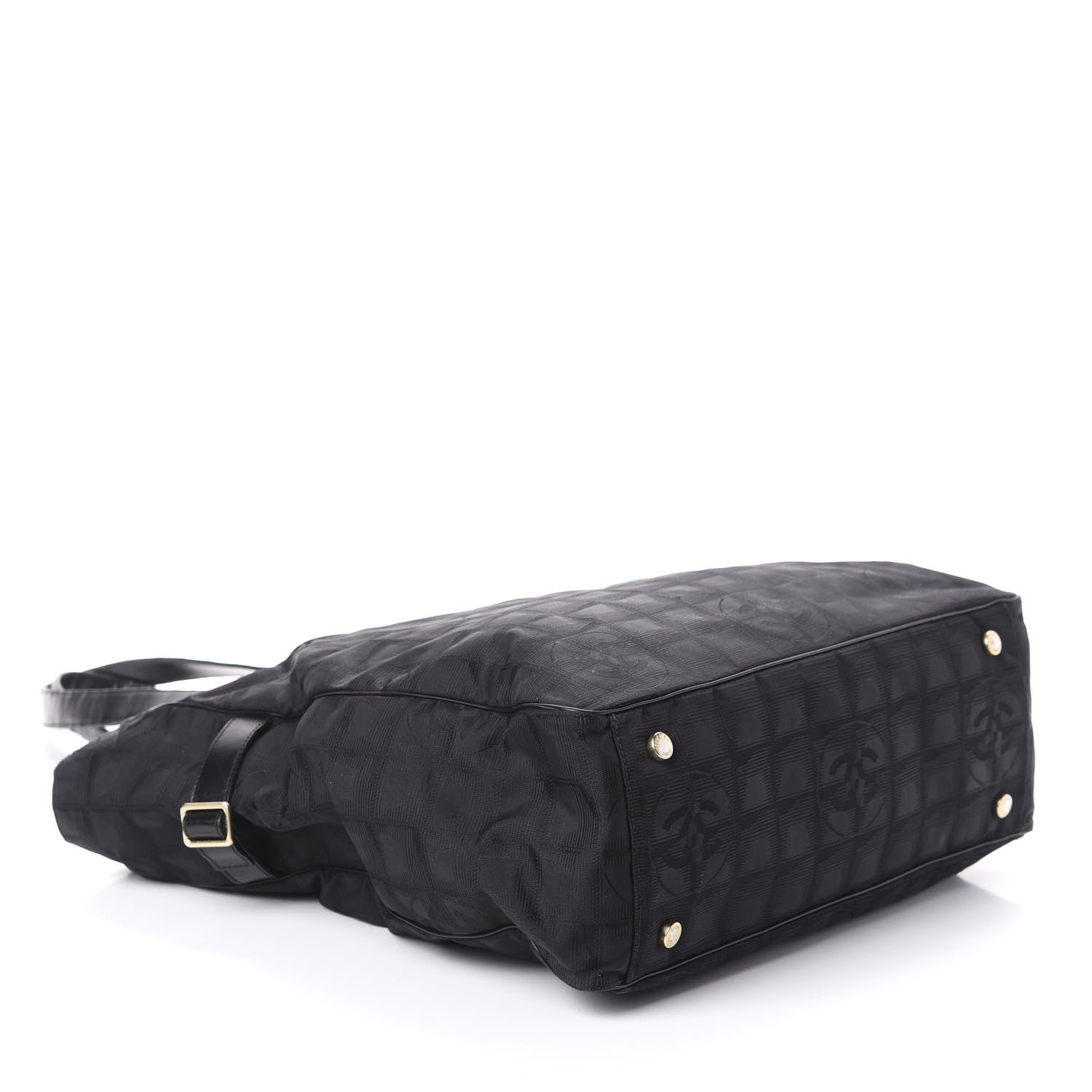 Chanel Nylon Large Travel Tote Black 4 of 10