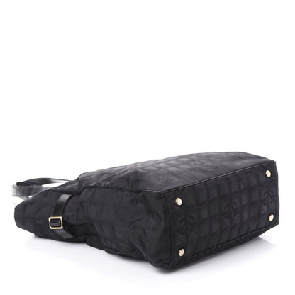 Chanel Nylon Large Travel Tote Black 4 of 10